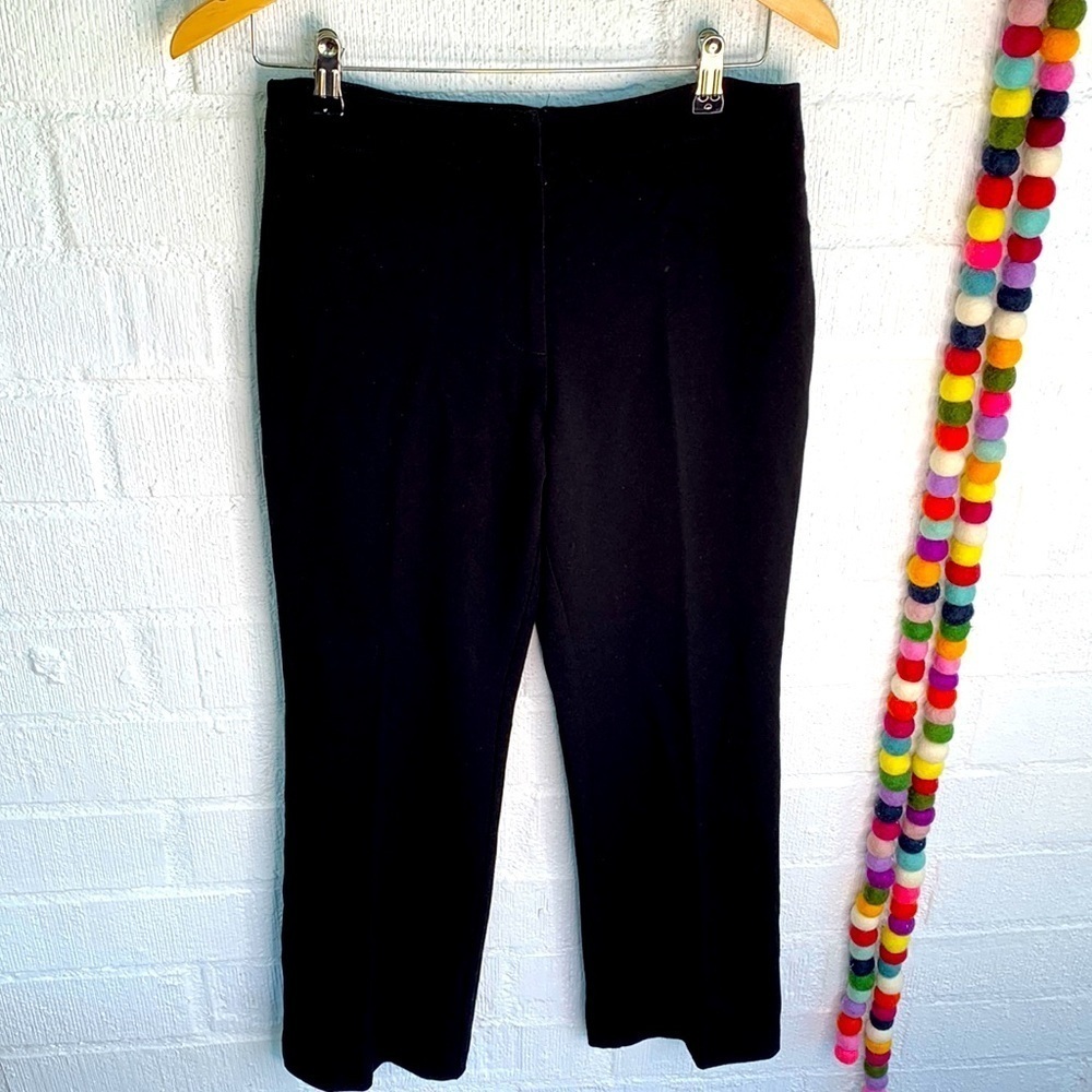 Talbots Black Trouser Slacks High Rise Pants sz 4P